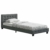 ArtLife Polsterbett Manresa 90 x 200 cm – Bett mit Lattenrost, Matratze und Kopfteil – Komplett-Set - Zeitloses modernes Design, Grau - 1