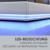 ArtLife Polsterbett Toulouse 180x200 cm – Bett mit Matratze, Lattenrost, Kopfteil, LED & Stauraum – Modernes Bettgestell - Bezug aus Kunstleder Weiß - 5