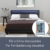 ArtLife Polsterbett Verona 120 × 200 cm - Bett komplett mit LED-Beleuchtung, Matratze und Lattenrost - Kunstleder Bezug - schwarz – Jugendbett - 4