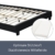 ArtLife Polsterbett Verona 120 × 200 cm - Bett komplett mit LED-Beleuchtung, Matratze und Lattenrost - Kunstleder Bezug - schwarz – Jugendbett - 6