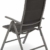 BRUBAKER 2er Set Gartenstühle Milano - Gepolsterte Klappstühle - 8-fach verstellbare Rückenlehnen - Stühle aus Aluminium - Wetterfest - Silbergrau - 2