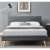 Corium Polsterbett aus Leinen Bettgestell mit Lattenrost 140x200 cm Bett inkl. Lattenrahmen Doppelbett Jugendbett Dunkelgrau - 3