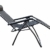 Relaxsessel mit Kopfkissen in grau - stufenlos verstellbar - Sonnenliege Hochlehner Gartenliege Gartenstuhl Liegestuhl klappbar - 3