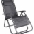 Relaxsessel mit Kopfkissen in grau - stufenlos verstellbar - Sonnenliege Hochlehner Gartenliege Gartenstuhl Liegestuhl klappbar - 1