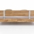 WOODLIVE DESIGN BY NATURE Massivholz-Bett Kavas aus Wildeiche, Balkenbett, massives Holzbett als Doppel- und Komfortbett verwendbar (200 x 200 cm) - 4