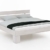 WOODLIVE DESIGN BY NATURE Massivholz-Bett Nano weiß 160 x 200 cm aus Kernbuche, Doppelbett, als Ehebett verwendbar, inkl. Rückenlehne, 1 Bett á 160 x 200 cm - 1